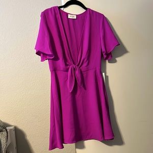 NWT Bright pink/purple breezy dress perfect for spring/summer!